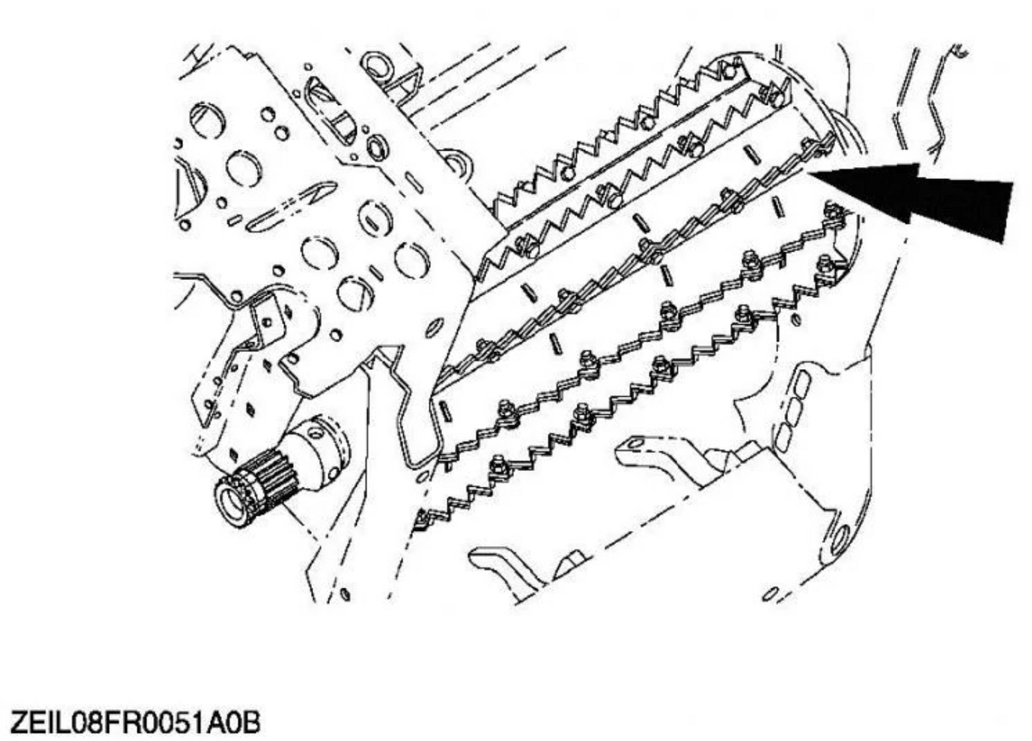#51469507 Wear Slats For Upper Feed Roll
